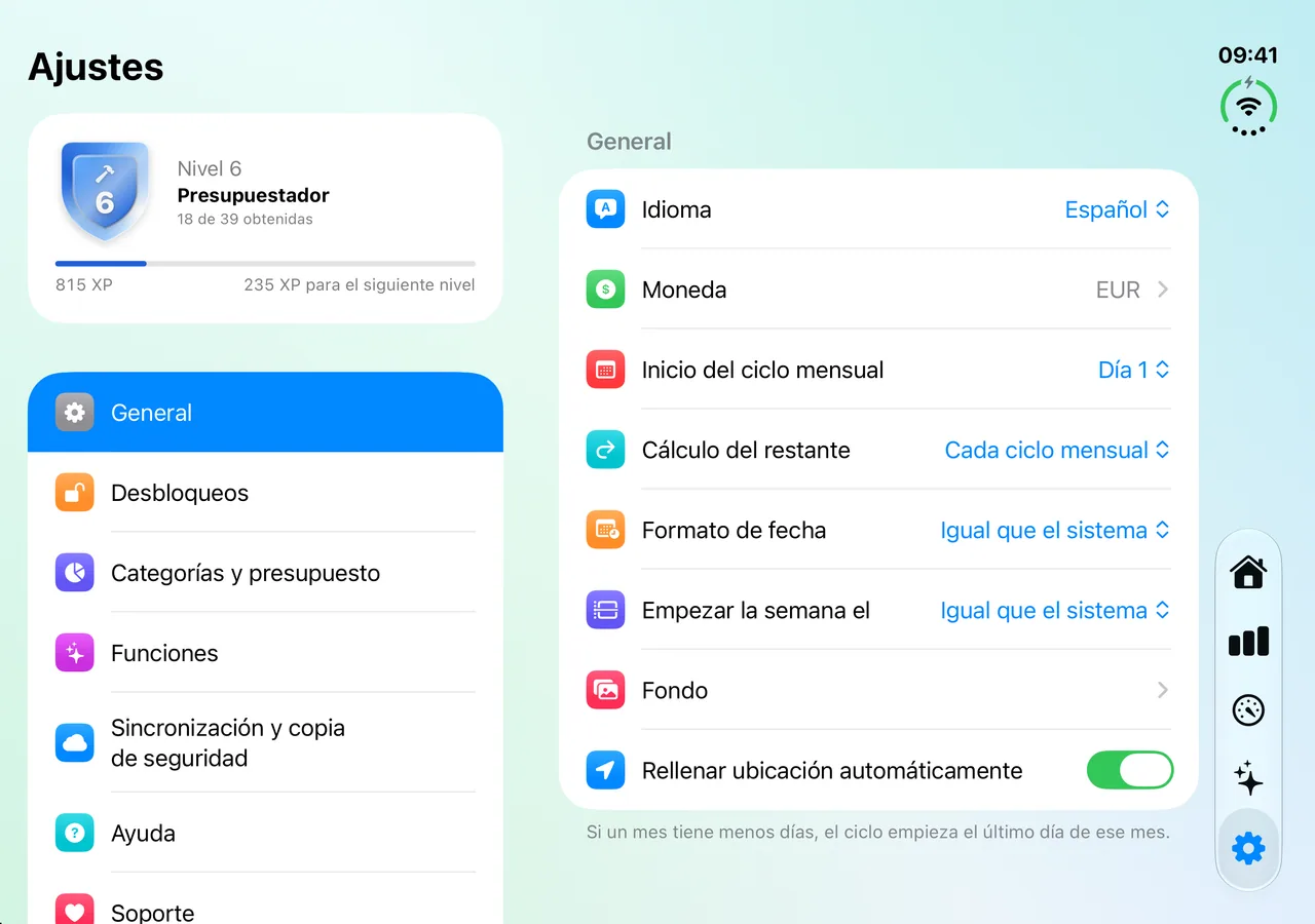 Savings Settings on iPhone Duo, fully open